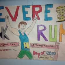 Student Art work Revere runs 5k 4